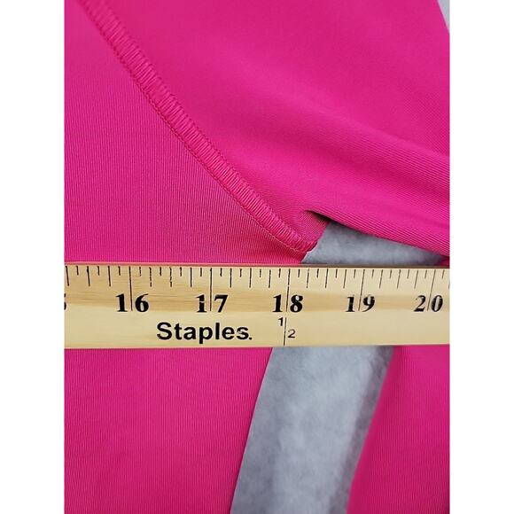 Under Armour All Season Hot Pink LS Zip Up Sweatshirt Women's M Pockets Stretch - Picture 9 of 12